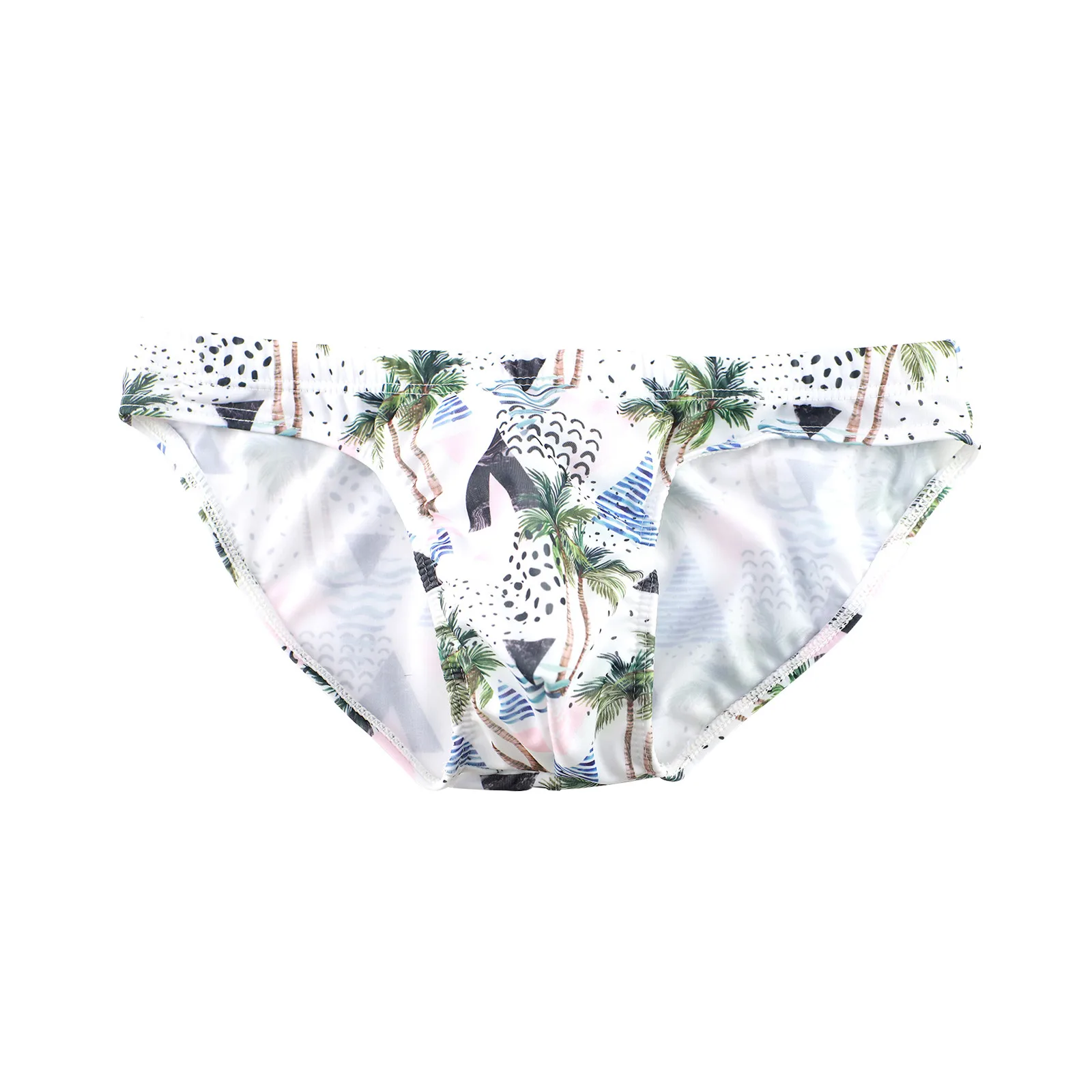 White Traditional Cut Swim Trunks 1 White Traditional Cut Swim Trunks 1