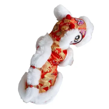 New Year Lion Dance Dog Coat 1