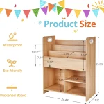 3 Tier Kids Bookcase Storage Shelf 2
