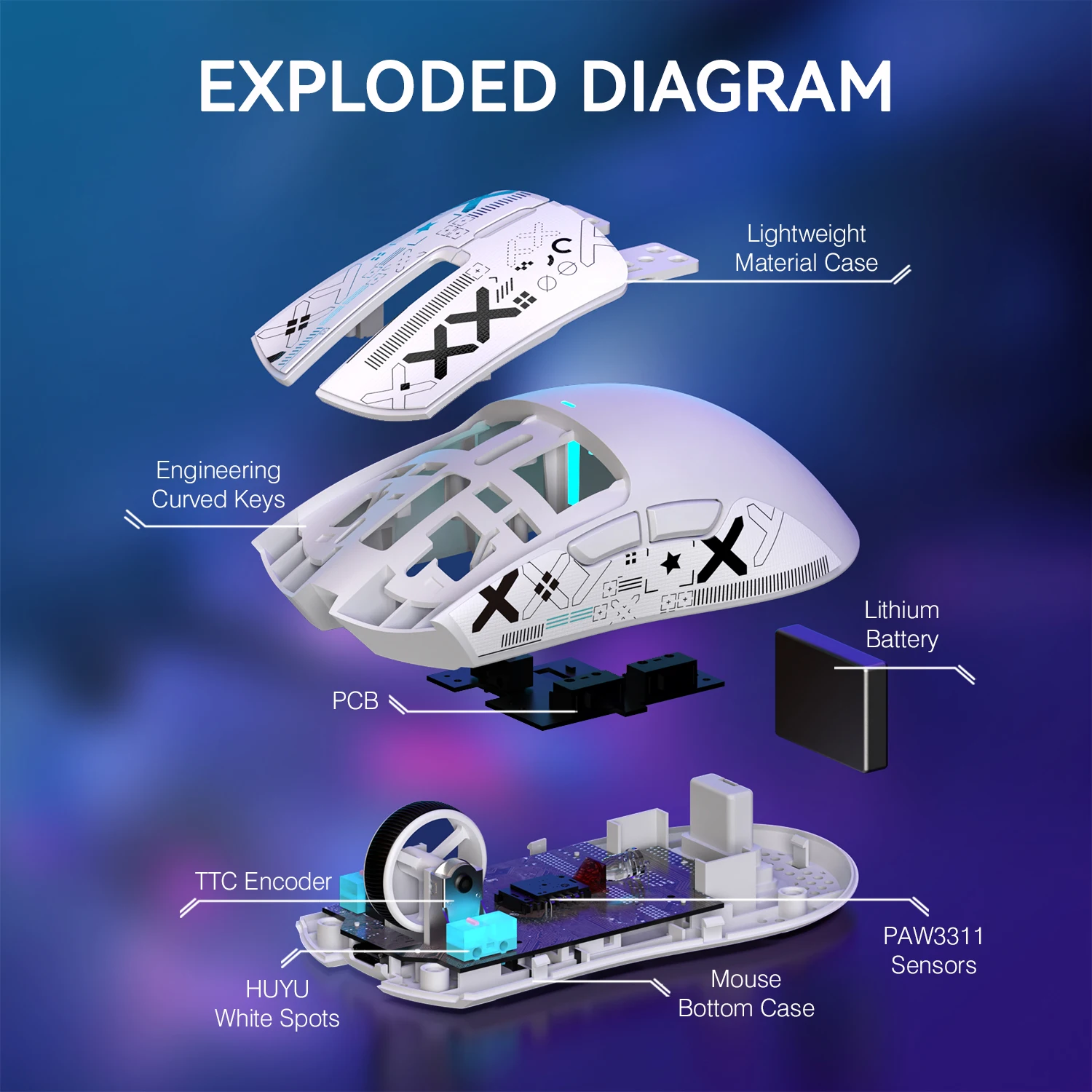 Attack Shark X11 Tri Mode 22K DPI Mouse 6 Attack Shark X11 Tri Mode 22K DPI Mouse 6