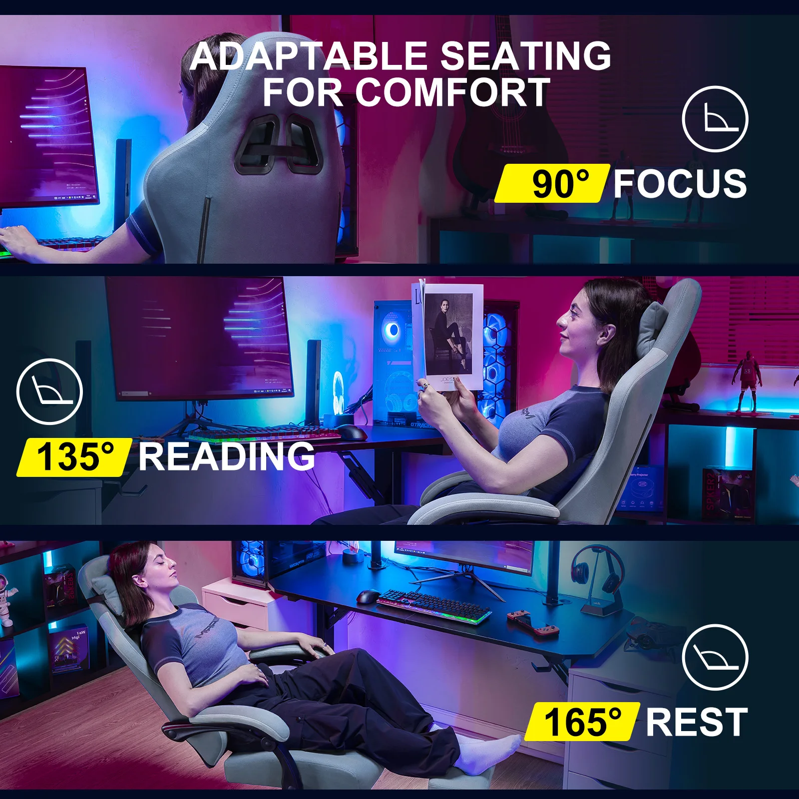 GTPLAYER Pocket Spring Gaming Chair 3 GTPLAYER Pocket Spring Gaming Chair 3