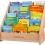Montessori Kids Wooden Book Display Shelf