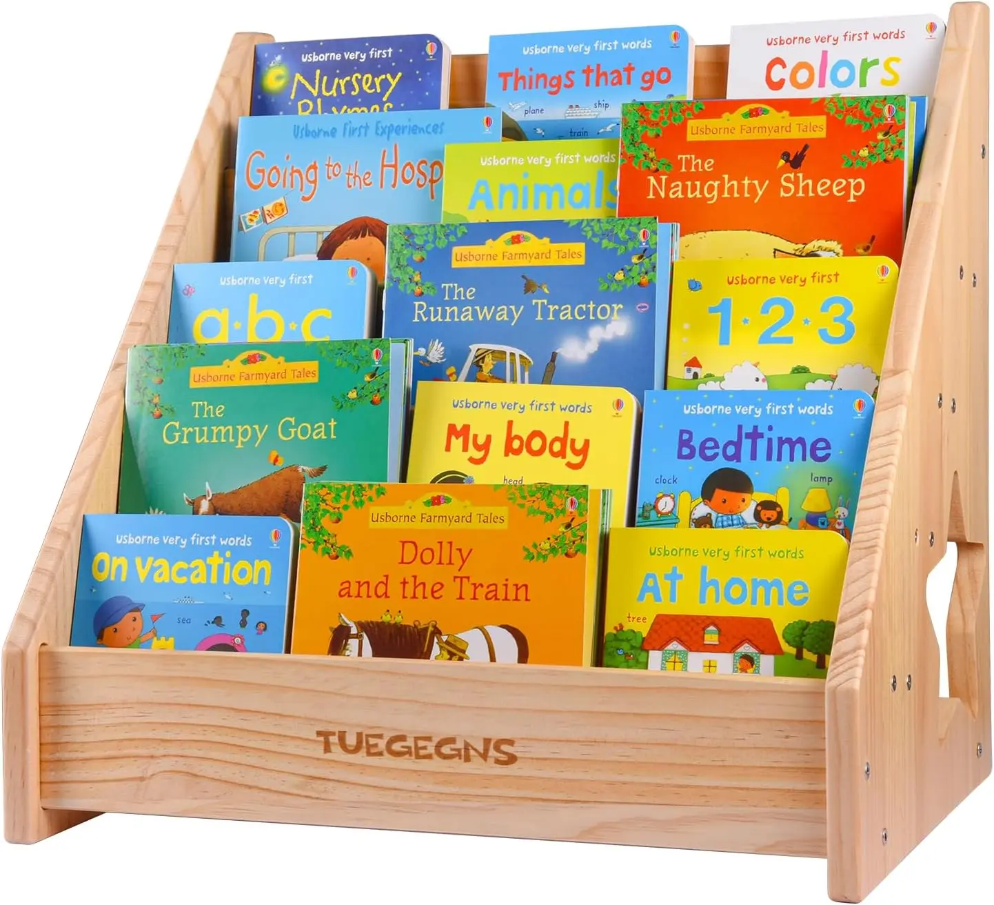 Montessori Kids Wooden Book Display Shelf 1 Montessori Kids Wooden Book Display Shelf 1