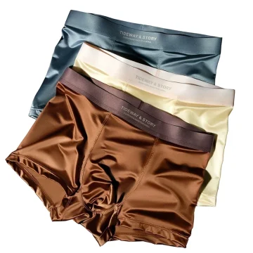 Satin Ice Silk Boxer Shorts 4 Pack 2