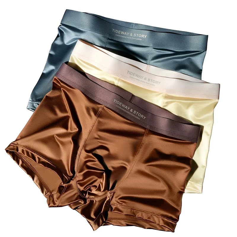 Satin Ice Silk Boxer Shorts 4 Pack 2 Satin Ice Silk Boxer Shorts 4 Pack 2