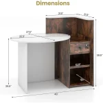 Retail Reception Desk with Lockable Drawer 3