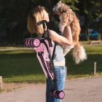 4-Wheel Pet Stroller with Brakes and Storage 6