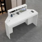 LED Reception Desk with Display Cabinet 4