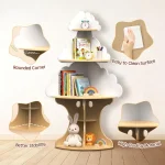 Kids Cloud Corner Bookshelf Organizer 5