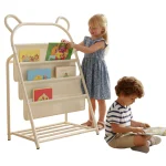 Kids 4-Tier Metal Book Rack Organizer 2