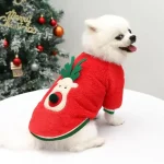 Christmas Dog Hoodie Coat for Small Pets 4