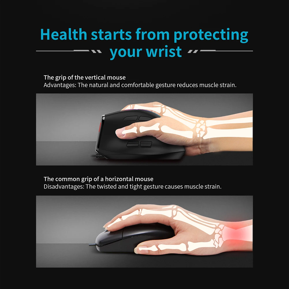 ZELOTES T-50 Vertical RGB Gaming Mouse 3 ZELOTES T-50 Vertical RGB Gaming Mouse 3