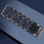 M.2 MKEY PCI-E Expansion Card 5/6 Port Adapter Card M.2 To SATA 3.0 Converter 6Gpbs SATA3.0 Adapter Support PM Function 5