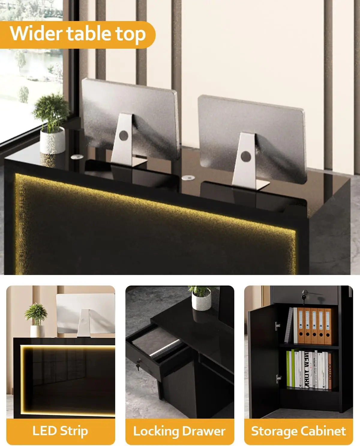 Modern Retail Reception Desk With Storage 4 Modern Retail Reception Desk With Storage 4