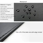 31.5-inch Soft Leather Desk Mat with Lip 6