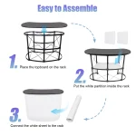 Portable Trade Show Counter Table with Shelf 2
