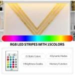 LED Reception Desk with Display Cabinet 6