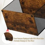 2 Tier Stackable Cube Bookshelf Black 5