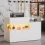 59-Inch LED Reception Desk Display Shelf