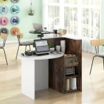 Retail Reception Desk with Lockable Drawer 4