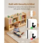 Montessori Kids Toy Storage Bookshelf 6