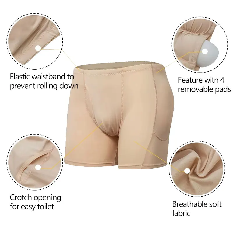 Padded Boxer Briefs Butt Lift Shaper 3 Padded Boxer Briefs Butt Lift Shaper 3
