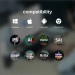 Huion H610X 10x6.25-inch Graphics Tablet 5