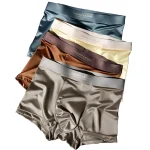 Satin Ice Silk Boxer Shorts 4 Pack 1