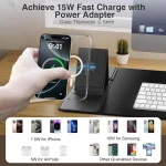 15W Wireless Charging Mouse Pad Phone Stand 5