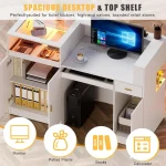 59-Inch LED Reception Desk Display Shelf 6