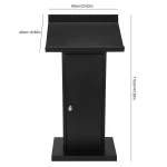 Metal Podium Desk for Church School Office 6
