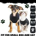 4 Piece Small Dog Clothes Set XXS Black 3
