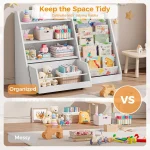 Kids Sling Bookshelf With Movable Drawer 4