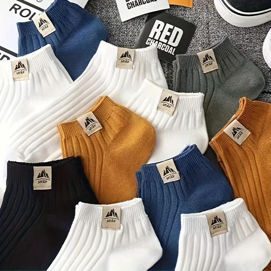 Snow Mountain Logo Socks 15 Pair Set 1 Snow Mountain Logo Socks 15 Pair Set 1