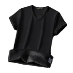 Mens Velvet Thermal Short Sleeve Undershirt 6