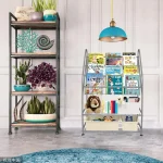 Kids Grey Bookshelf Toy Organizer 32-Inch 5