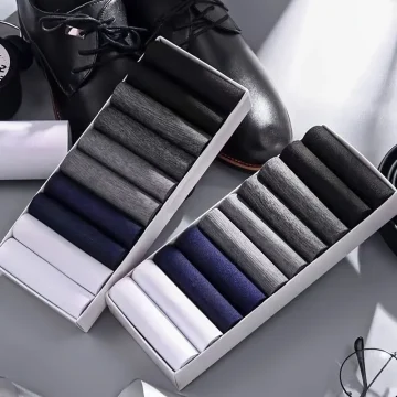 Ice Silk Business Casual Socks 5 Pairs 1