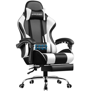 GTPLAYER Racing Chair with Footrest 1
