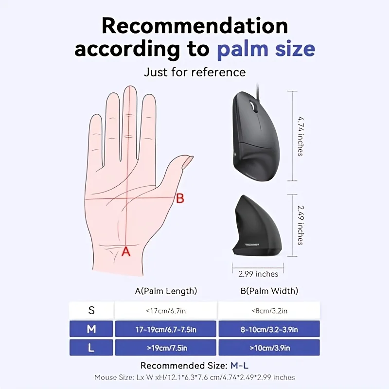 Ergonomic Vertical Wired Mouse 6 Button Black 4 Ergonomic Vertical Wired Mouse 6 Button Black 4