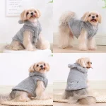 Soft Fleece Dog Hoodie Coat for Small Pets 5