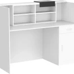 Modern Reception Desk with Storage Cabinet 5