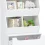 White Kids Toy Storage Shelf with Drawer