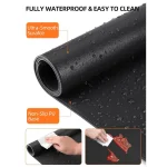 Leather XXL Desk Mat with 15W Charger 5