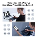 HUION HS611 Drawing Tablet with Multimedia Keys 4