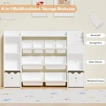 Kids Toy Storage Bookshelf With 8 Toy Bins 2