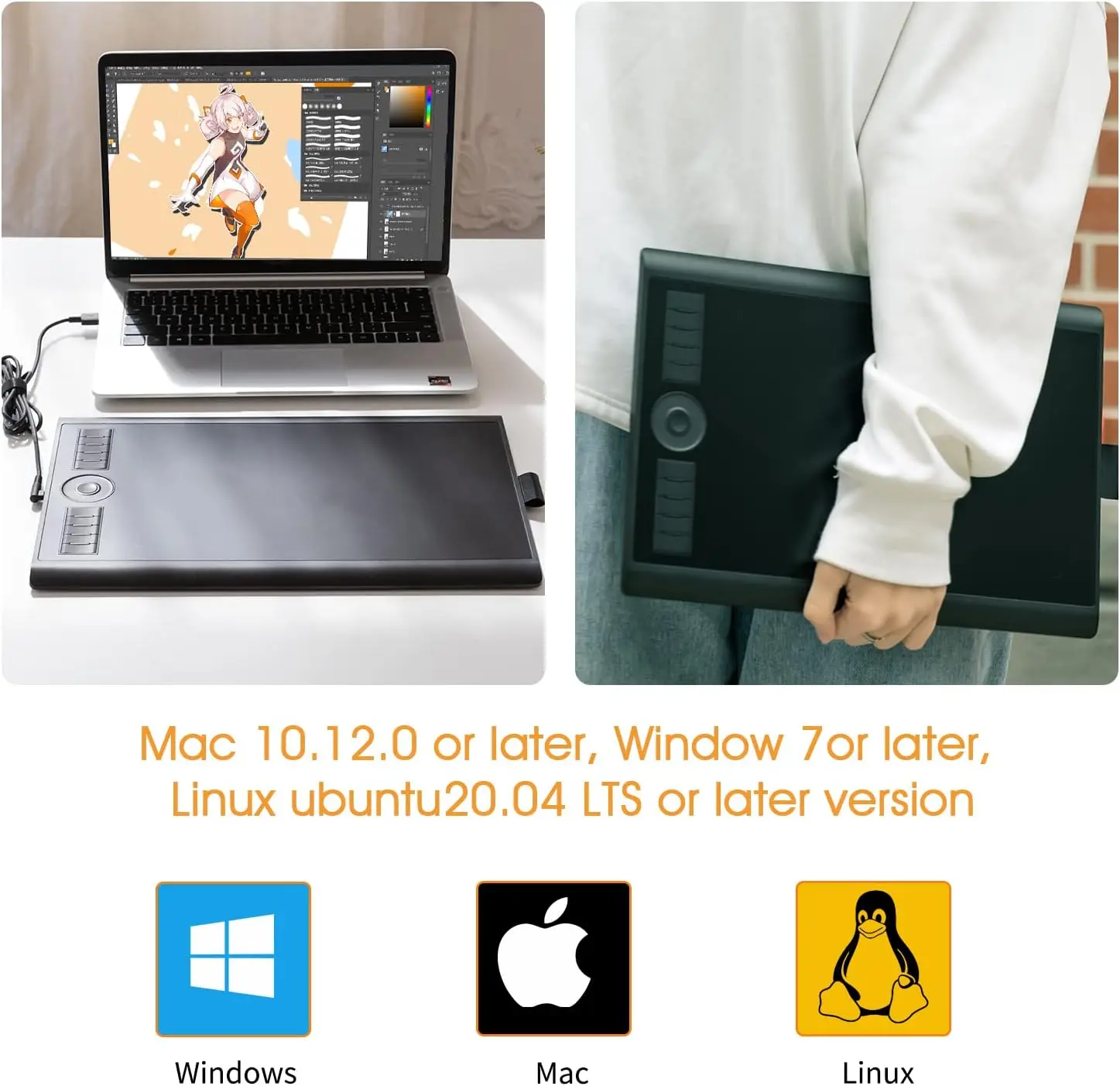 GAOMON M10K Graphic Drawing Tablet with Stylus 5 GAOMON M10K Graphic Drawing Tablet with Stylus 5