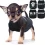 4 Piece Small Dog Clothes Set XXS Black