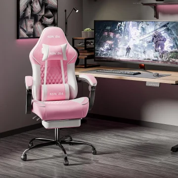 Gaming Chair with Massage Lumbar Support 2