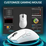 R1 Tri Mode Wireless Gaming Mouse 18K DPI 6