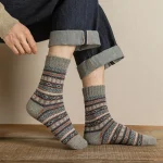 Vintage Warm Winter Socks 5 Pair Set 4